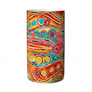 Aboriginal Art Porcelain Vase - Judy Watson